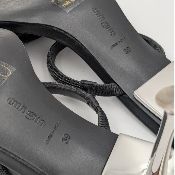 Cult Gaia Anya Embellished Iron-Heel Sandals Women's Square Toe Size US8.5 EU39 - Picture 10 of 16